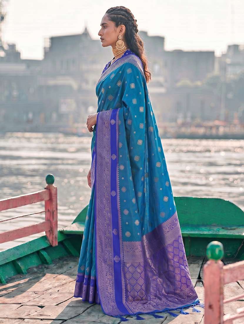 women self design banarasi saree with blouse - 22549713 -  Standard Image - 1
