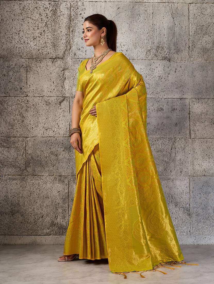women self design kanjivaram saree with blouse - 22549725 -  Standard Image - 1