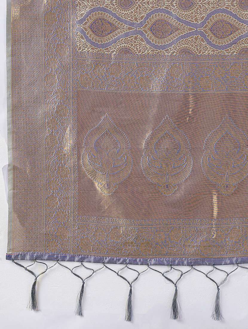 women self design kanjivaram saree with blouse - 22549729 -  Standard Image - 4