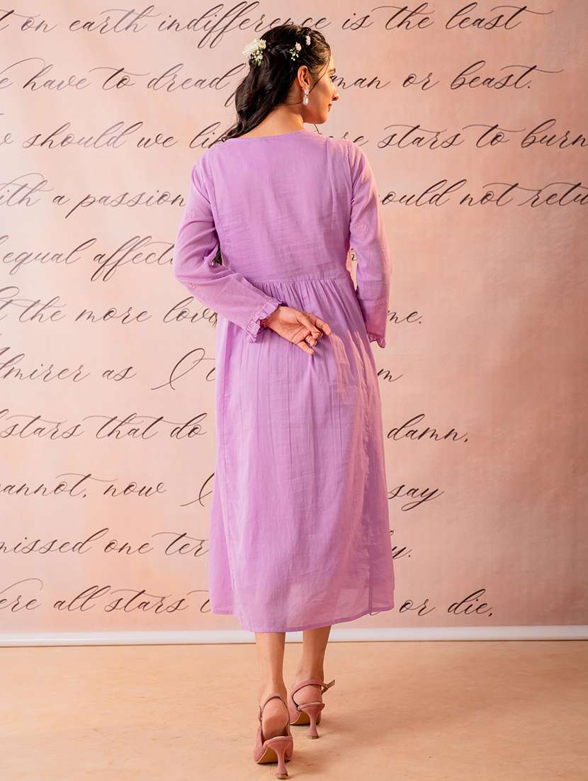 women embroidered long sleeves a-line dress with jacket - 22550332 -  Standard Image - 4