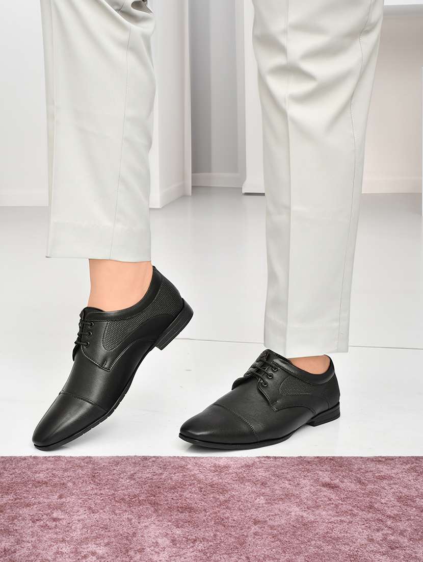 men black lace-up derby - 22550342 -  Standard Image - 4