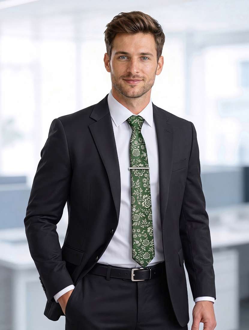 men necktie with cufflinks accessory gift set - 22550372 -  Standard Image - 1