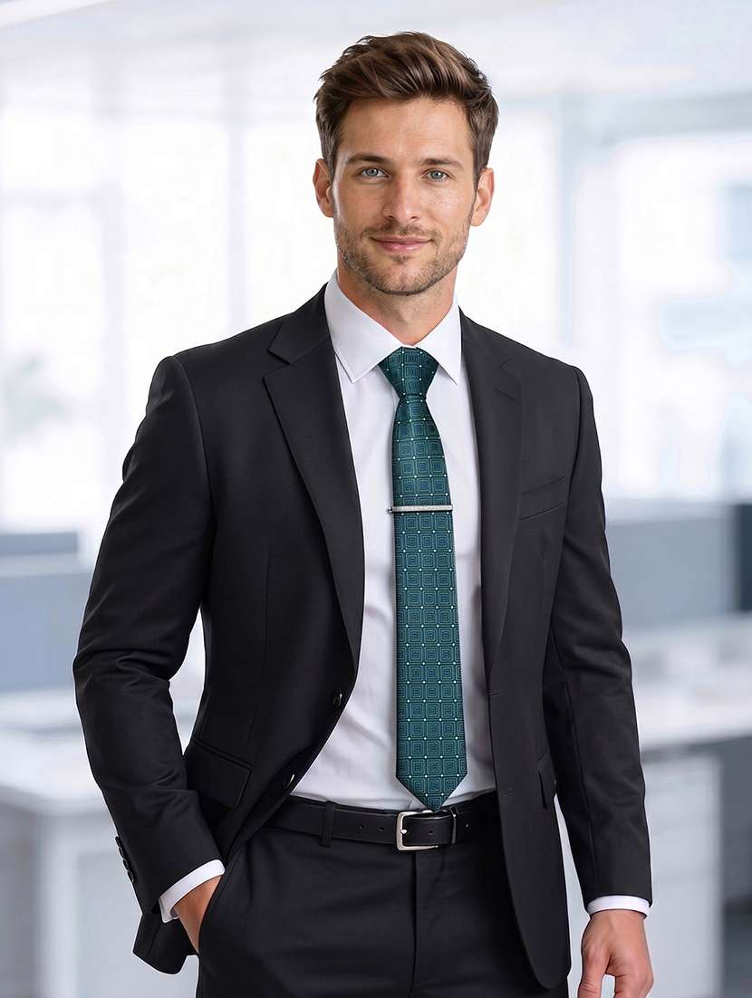 men necktie with cufflinks accessory gift set - 22550374 -  Standard Image - 1