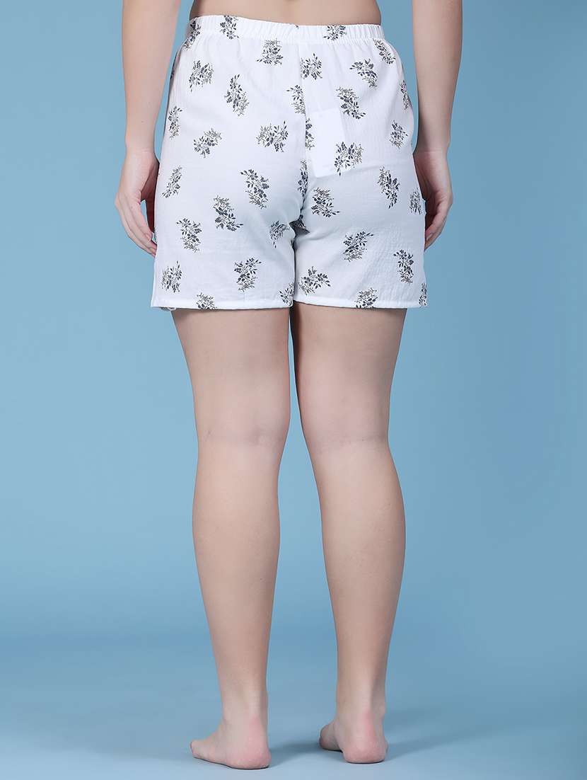 Women Printed Mid Rise Regular Fit Shorts - 22550802 -  Standard Image - 4
