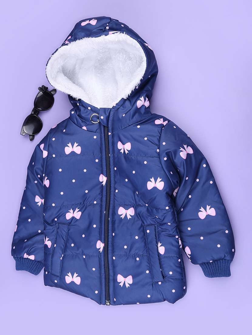 Boys Printed Long Sleeves Hooded Quilted Jacket - 22553077 -  Standard Image - 1