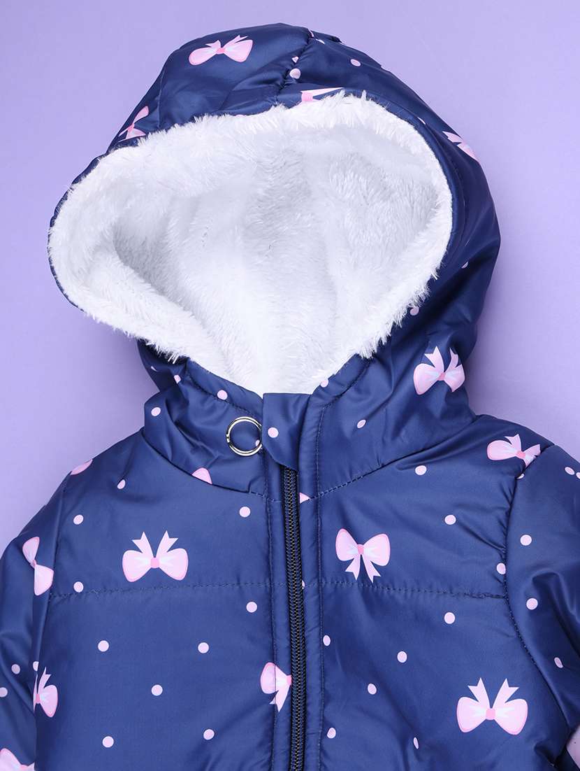 Boys Printed Long Sleeves Hooded Quilted Jacket - 22553077 -  Standard Image - 4