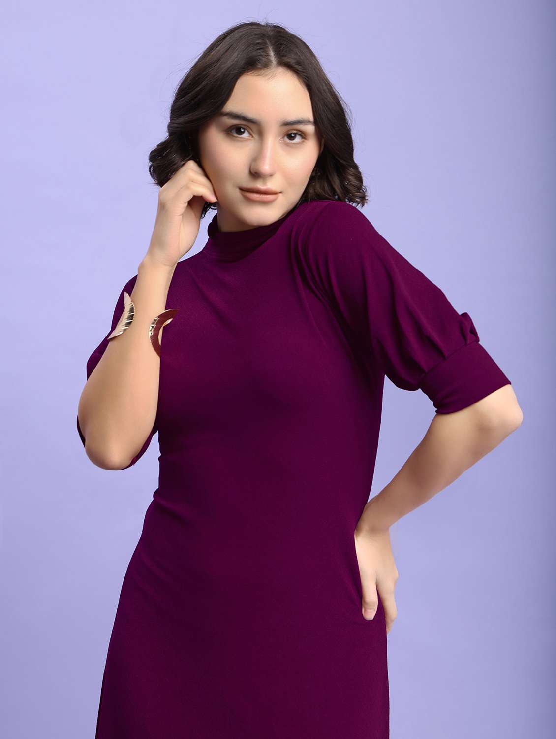 women self design short sleeves a-line dress - 22553313 -  Standard Image - 1