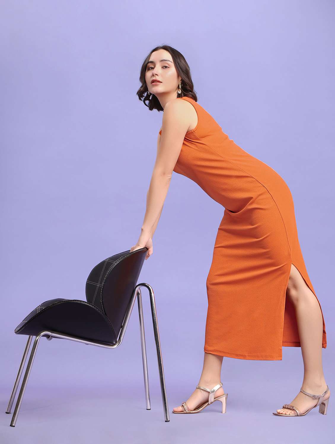 women self design sleeveless sheath dress - 22553323 -  Standard Image - 4