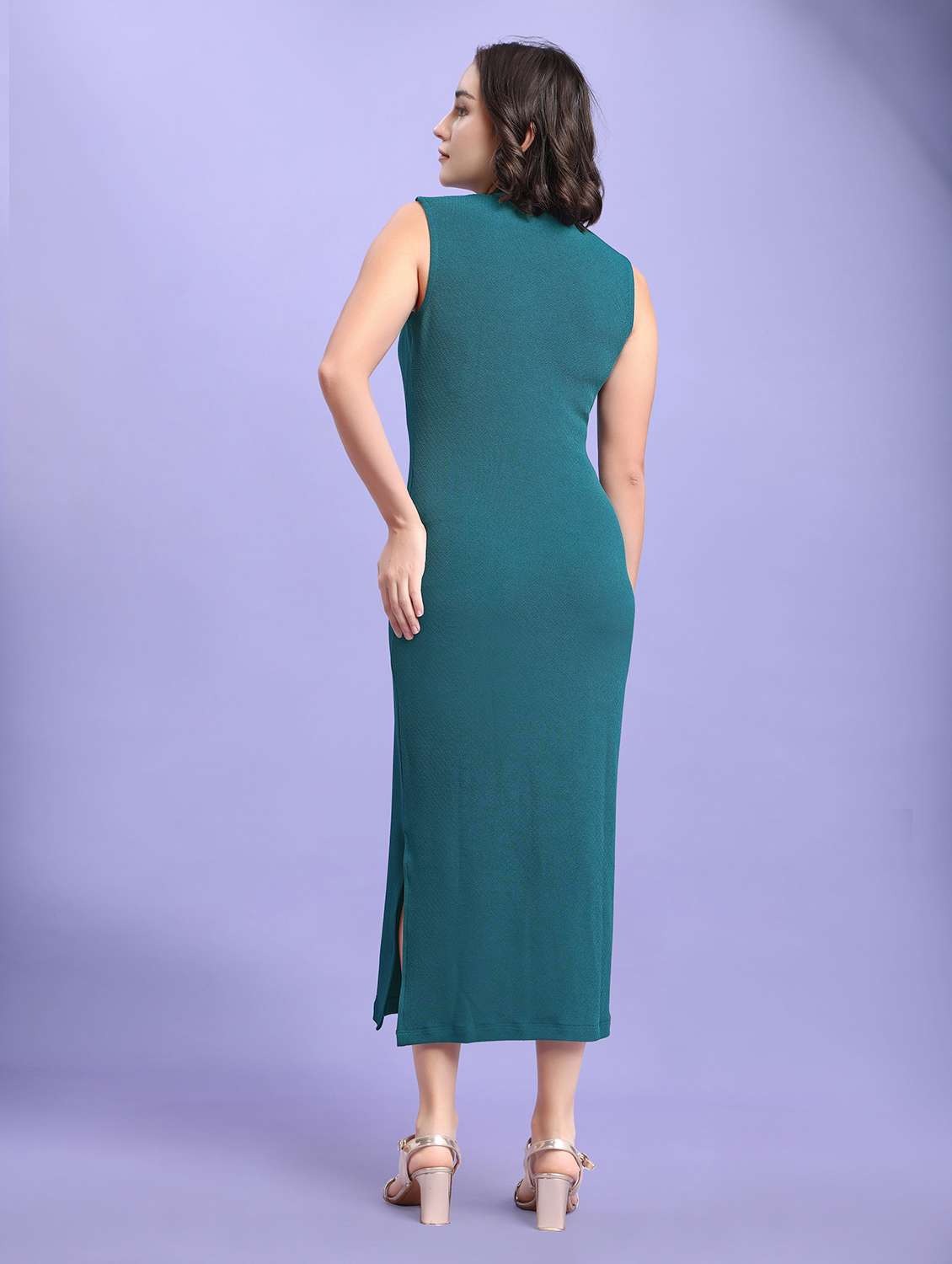 women solid sleeveless sheath dress - 22553332 -  Standard Image - 4
