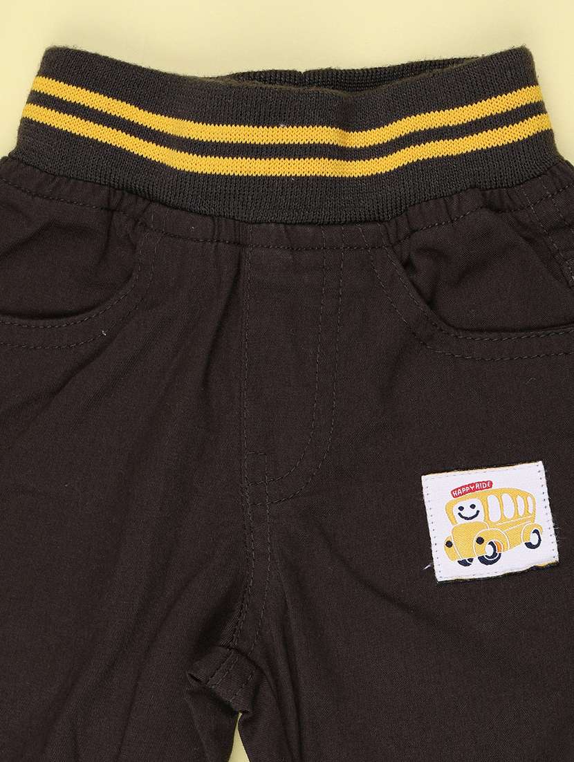 Boys Solid Mid Rise Regular Fit Jogger - 22553530 -  Standard Image - 4
