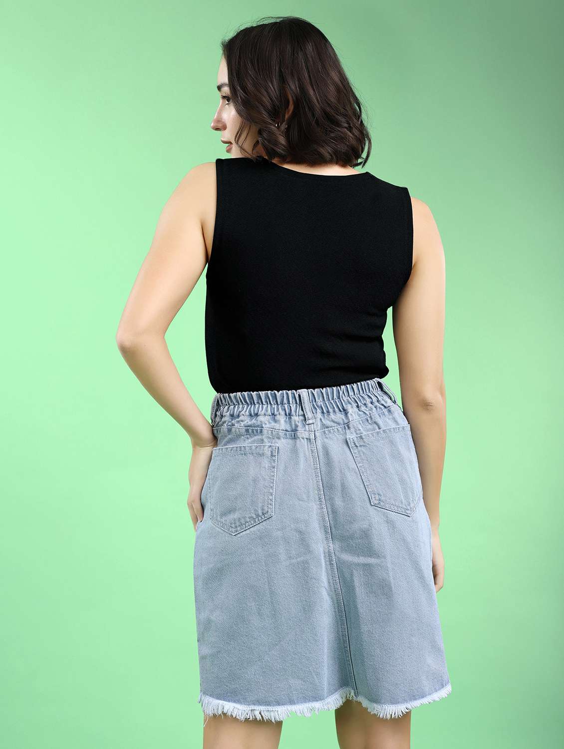 women solid sleeveless regular top - 22553588 -  Standard Image - 4