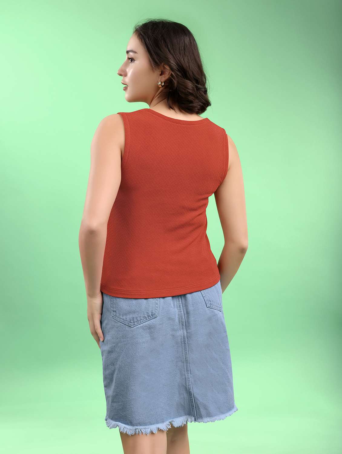 women solid sleeveless regular top - 22553592 -  Standard Image - 4