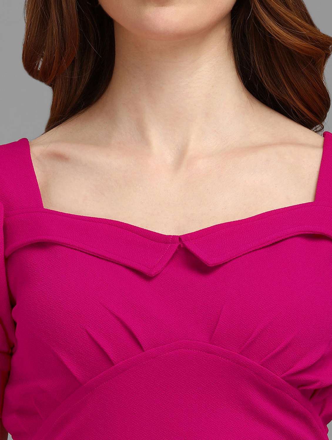 pink polyester crop top - 22553666 -  Standard Image - 1