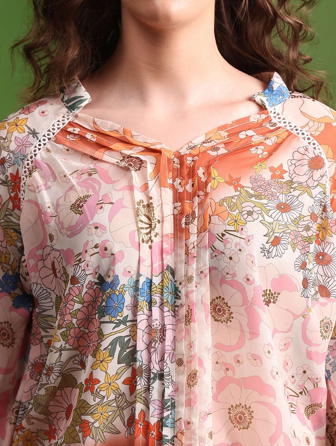 women printed long sleeves top and palazzo co-ord set - 22553753 -  Standard Image - 1