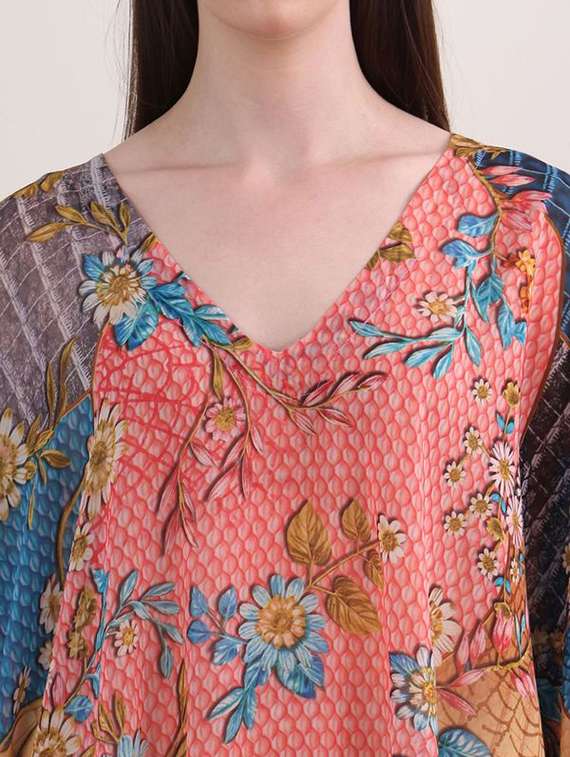 women printed kimono sleeves top and trouser co-ord set - 22554088 -  Standard Image - 1