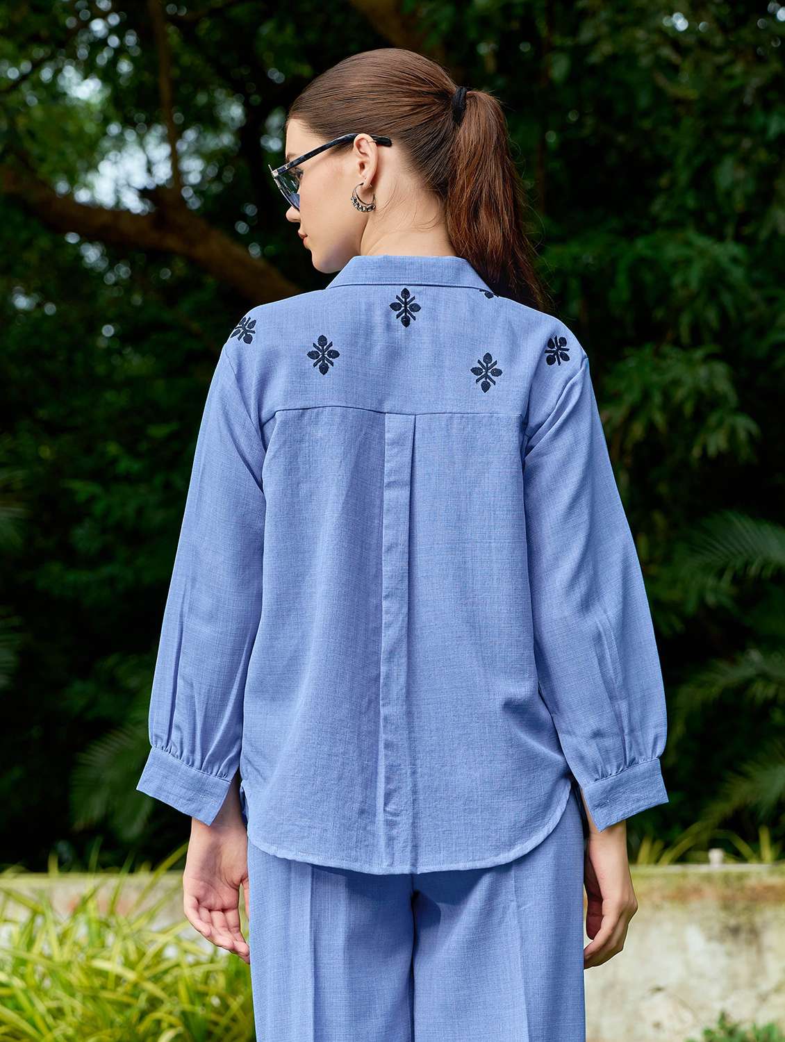 women embroidered long sleeves regular shirt - 22554117 -  Standard Image - 4