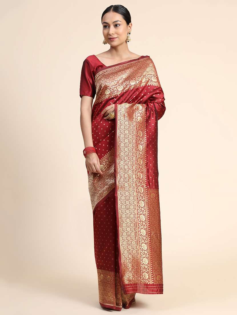 women self design banarasi saree with blouse - 22554534 -  Standard Image - 1
