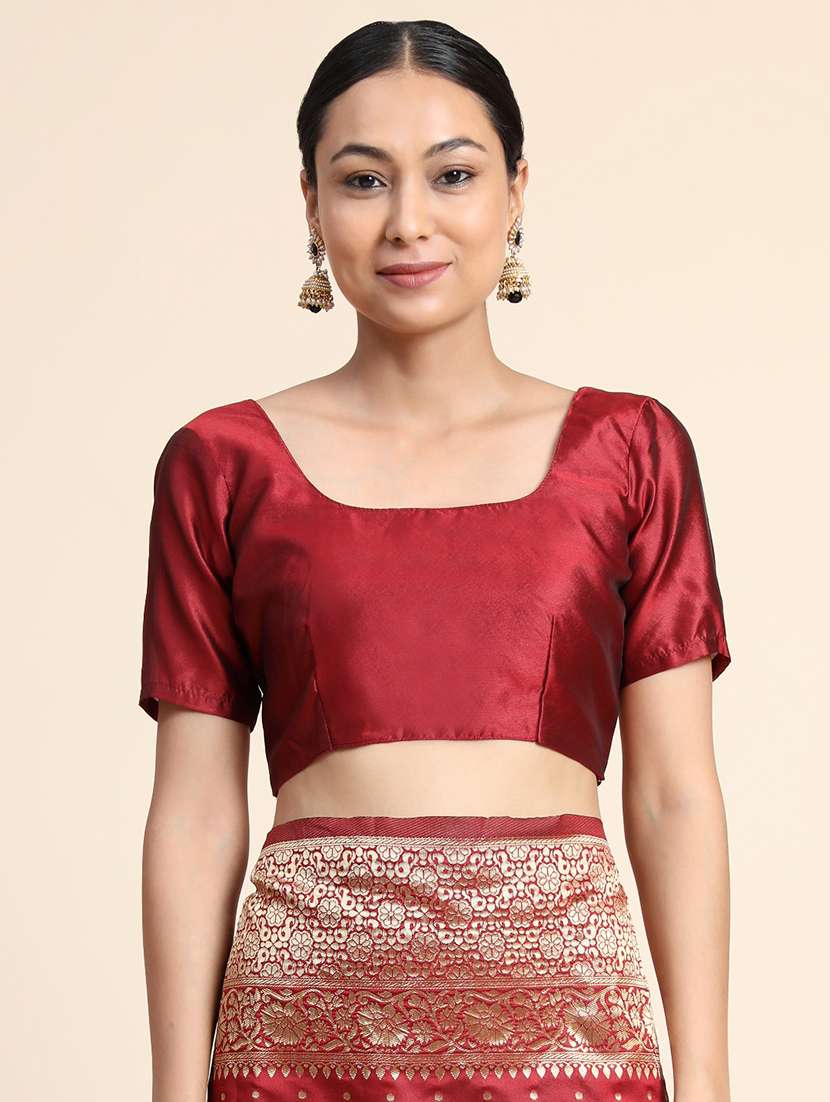 women self design banarasi saree with blouse - 22554534 -  Standard Image - 4