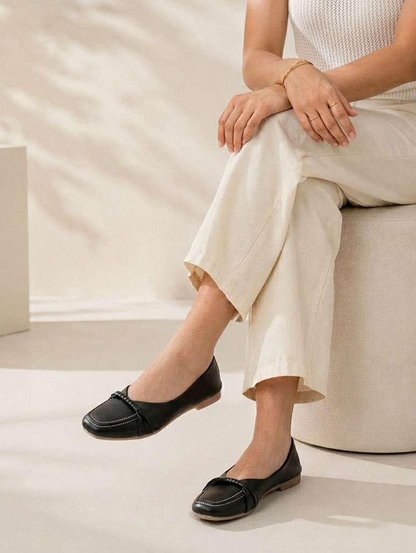 women solid slip on ballerina - 22554628 -  Standard Image - 4