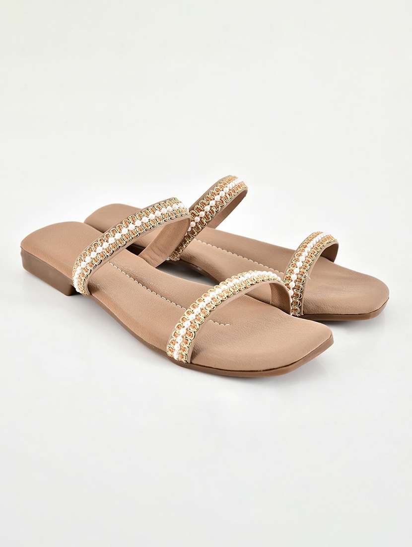 women embellished slip on flats - 22554637 -  Standard Image - 1