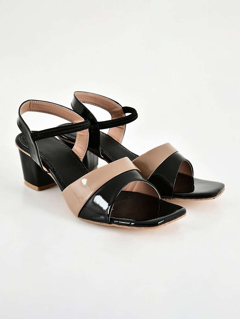 women colourblocked ankle strap sandal - 22554641 -  Standard Image - 1