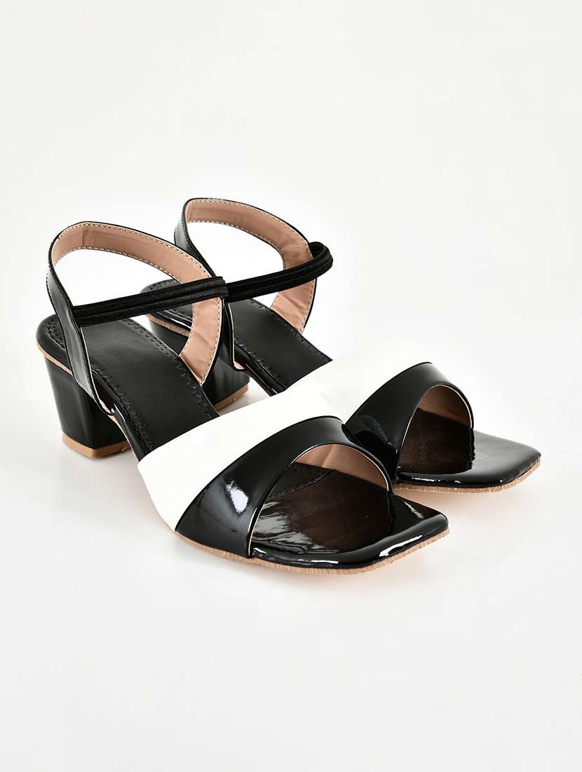 women colourblocked ankle strap sandal - 22554642 -  Standard Image - 1