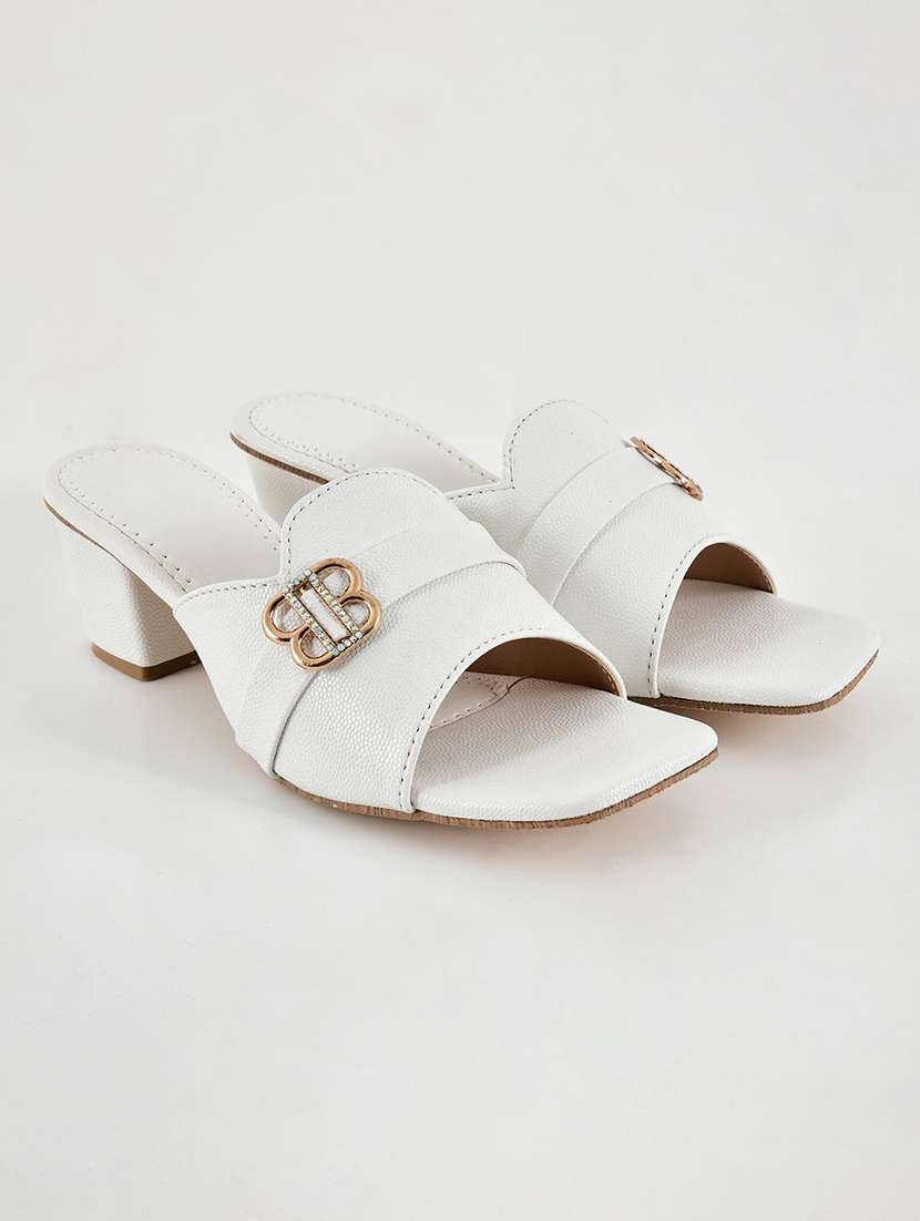 women solid slip on sandal - 22554645 -  Standard Image - 1