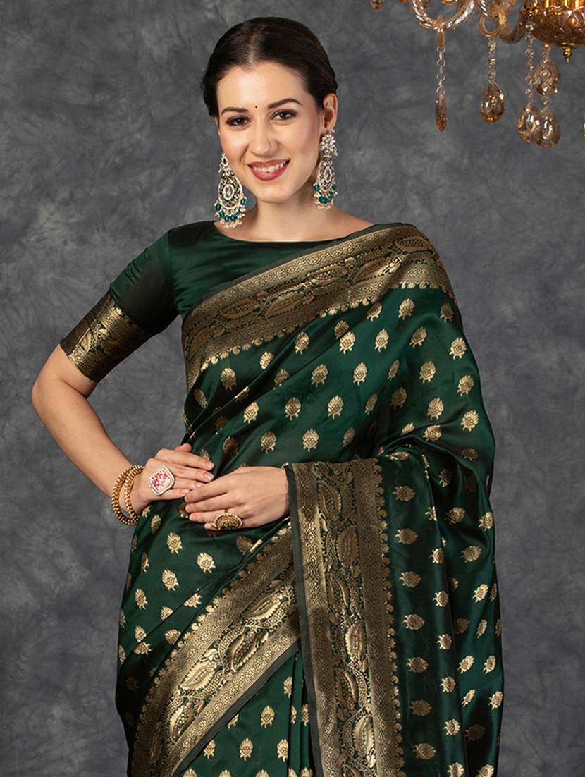 women self design banarasi saree with blouse - 22554688 -  Standard Image - 1