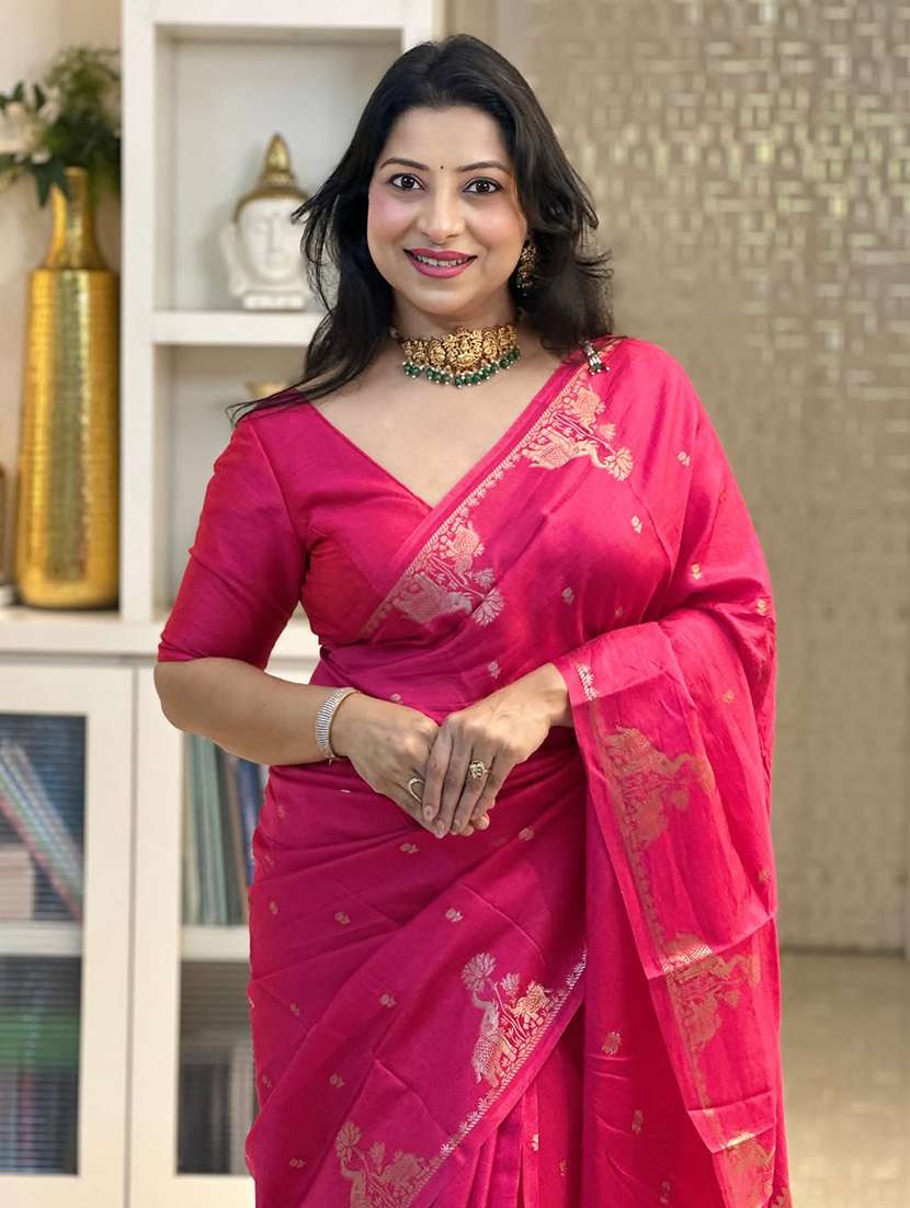 women self design banarasi saree with blouse - 22554738 -  Standard Image - 1