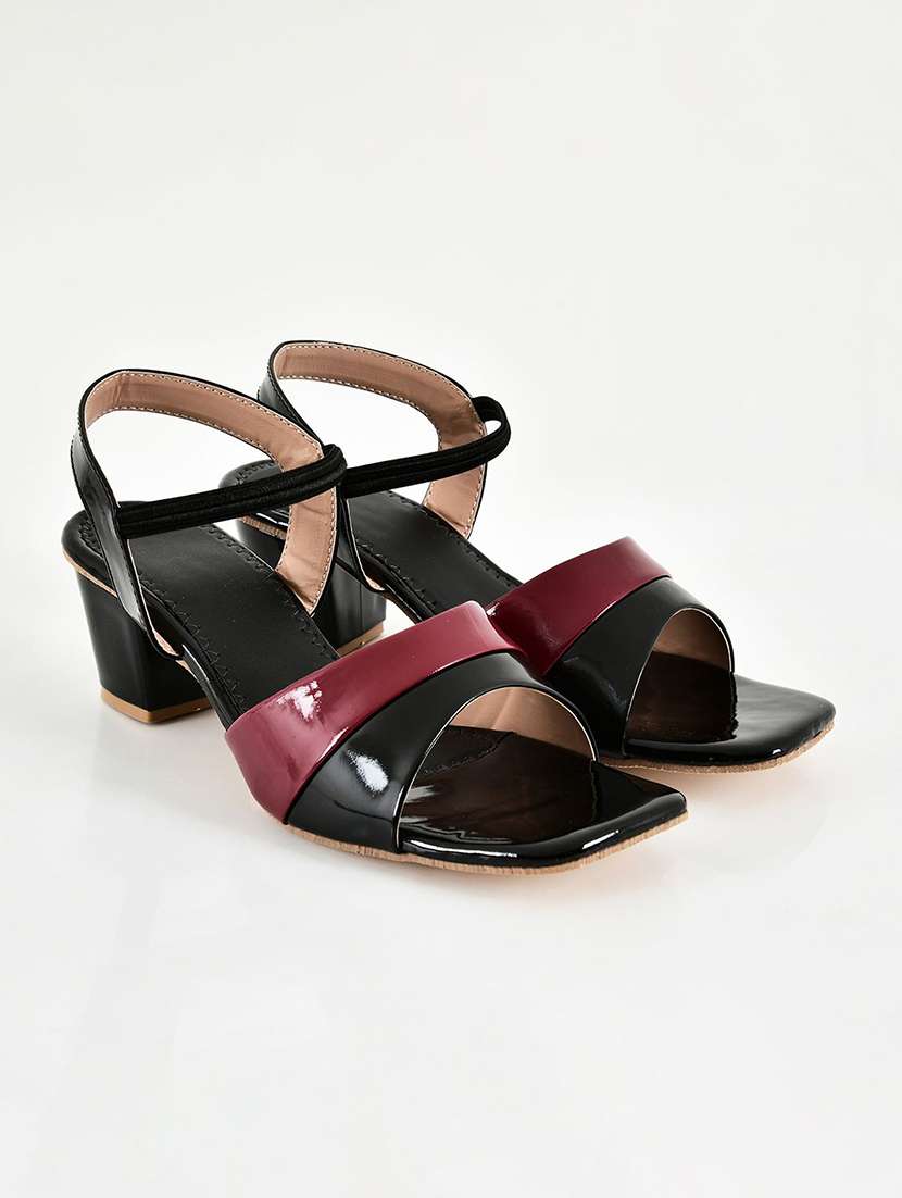 women colourblocked ankle strap sandal - 22554788 -  Standard Image - 1