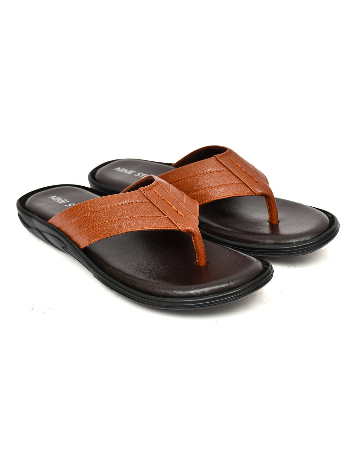 men solid toe seperator sandal - 22554848 -  Standard Image - 1
