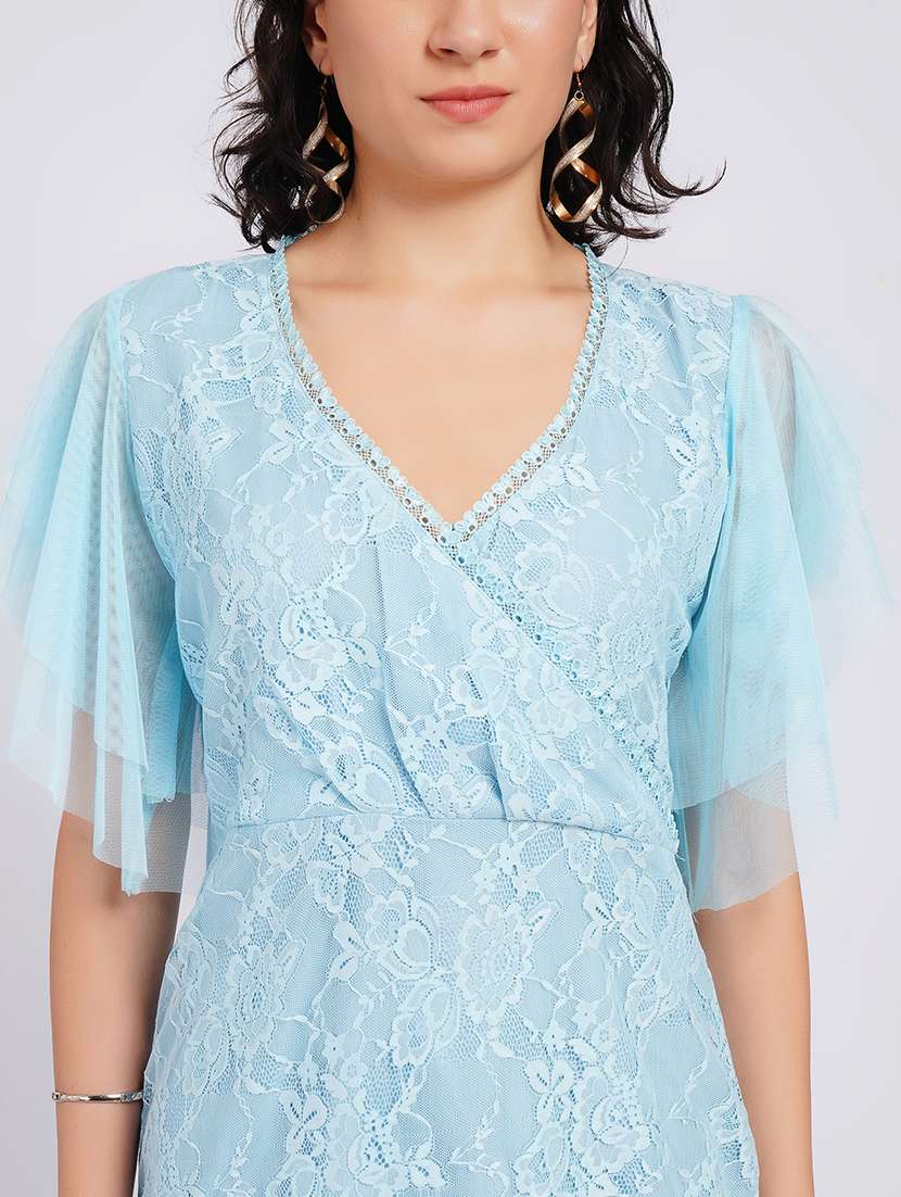 women self design flared sleeves sheath dress - 22554886 -  Standard Image - 1