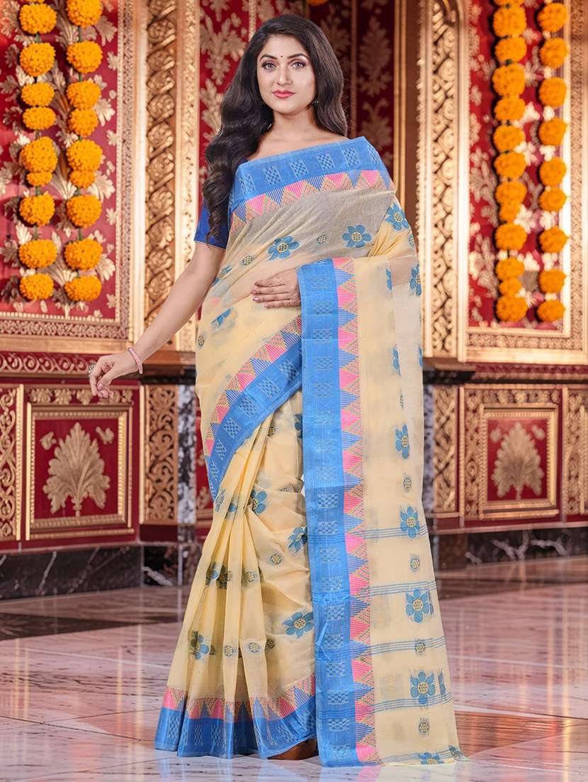 women self design handloom saree - 22554982 -  Standard Image - 1
