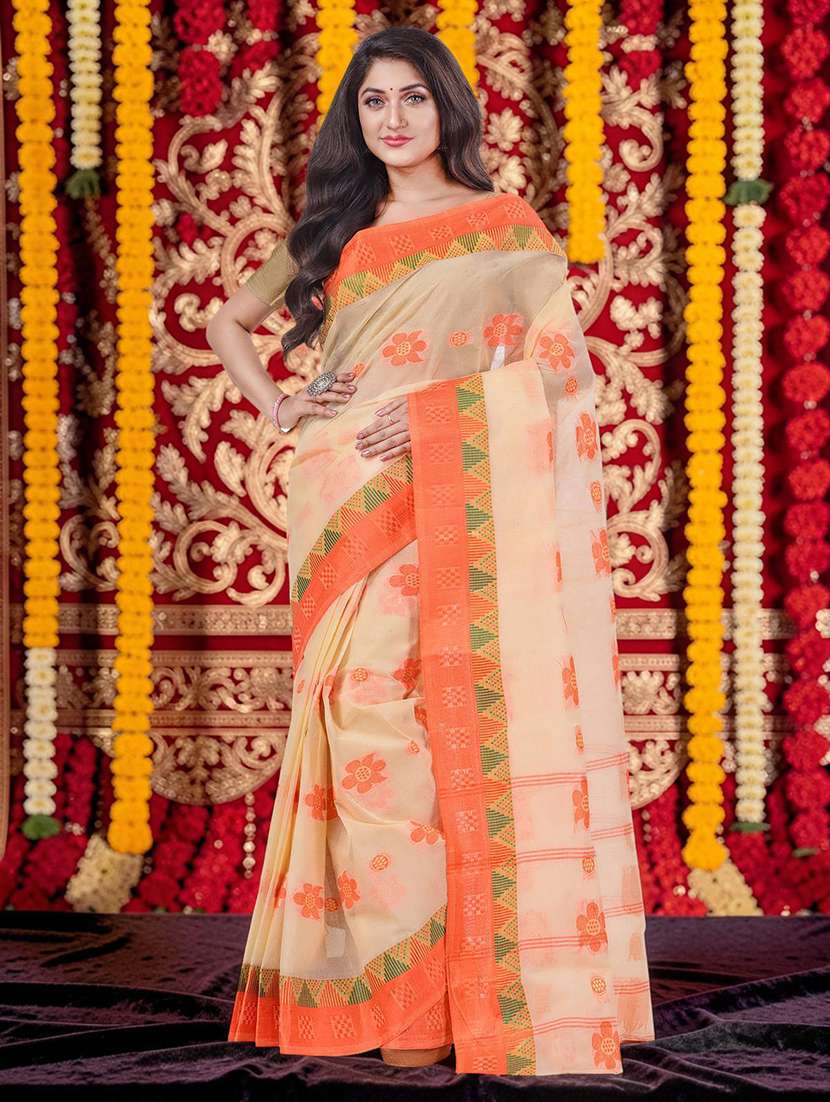 women self design handloom saree - 22554984 -  Standard Image - 1