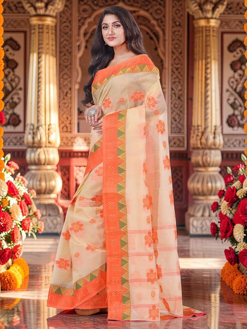 women self design handloom saree - 22554984 -  Standard Image - 4