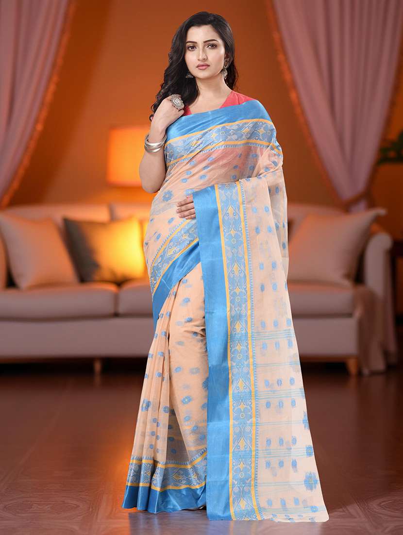 women self design handloom saree
