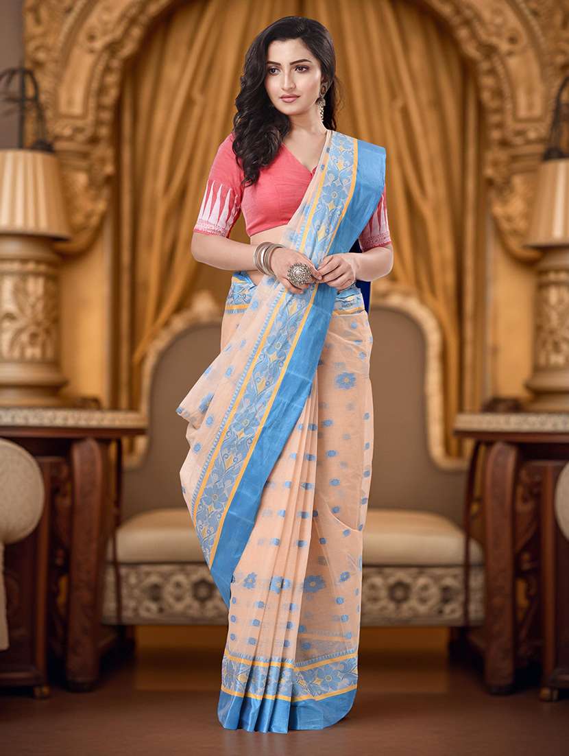 women self design handloom saree - 22554996 -  Standard Image - 4