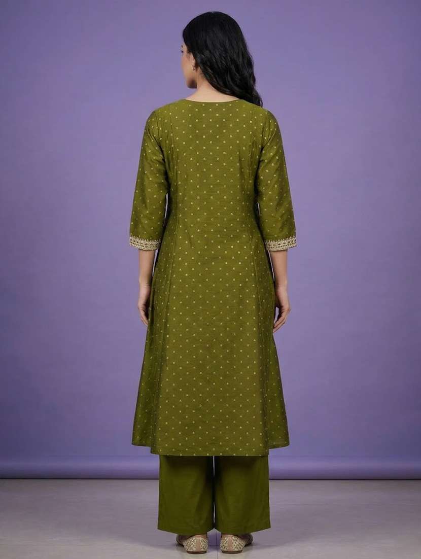 women printed three quarter sleeve anarkali kurta - 22555041 -  Standard Image - 4