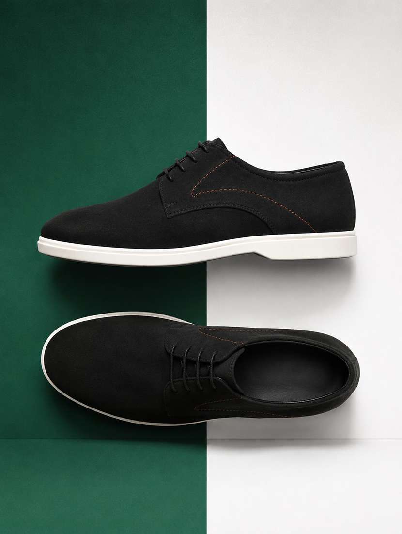 Men Black Lace Up Sneaker - 22555057 -  Standard Image - 1