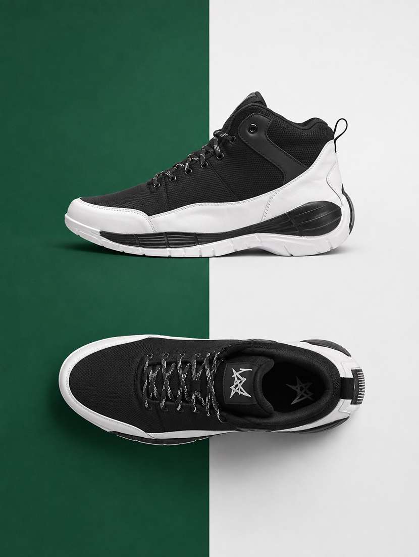 Men Black Lace Up Sneaker - 22555058 -  Standard Image - 1