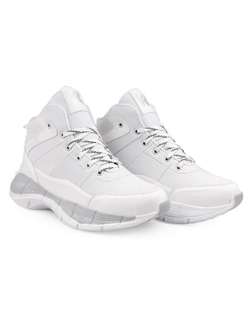 men white lace up sneaker - 22555059 -  Standard Image - 1