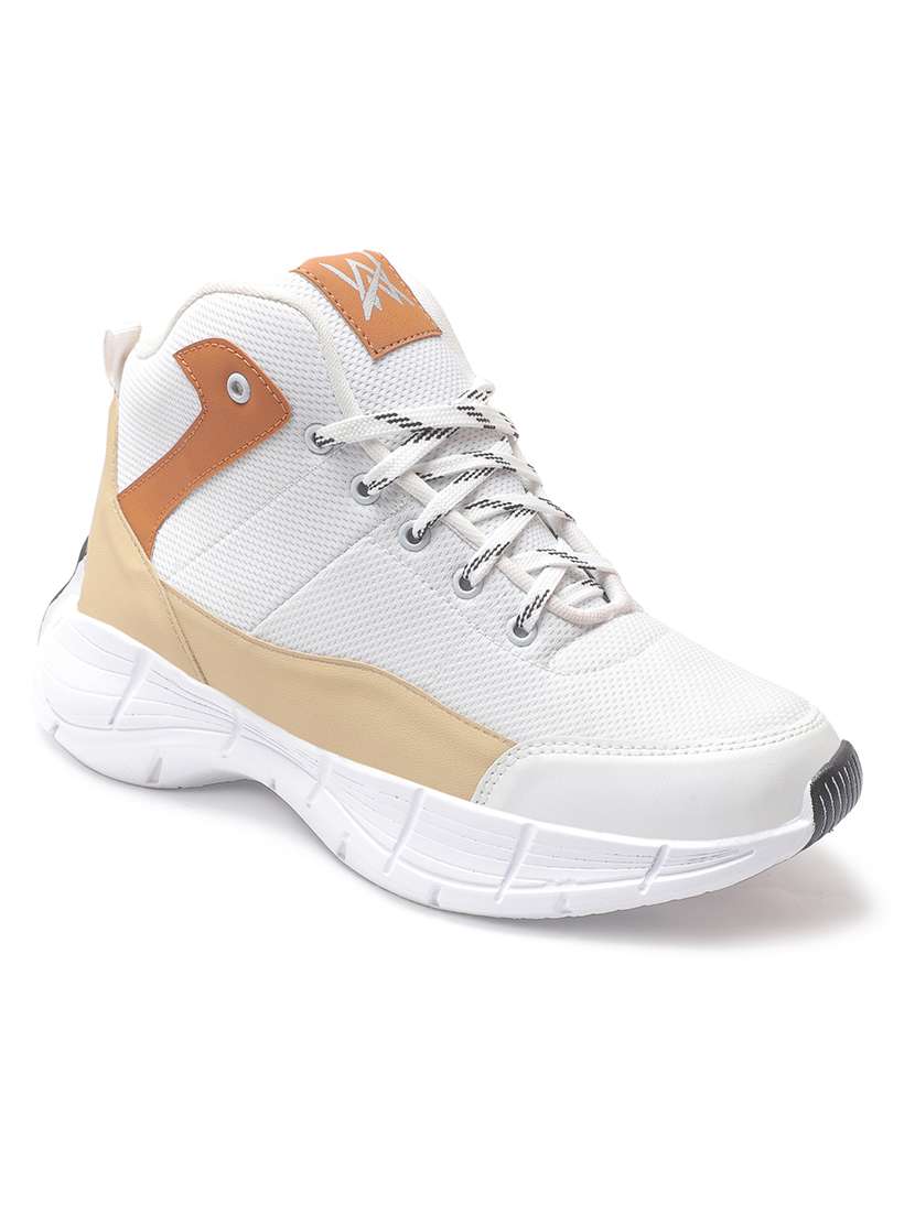 men white lace up sneaker - 22555060 -  Standard Image - 1