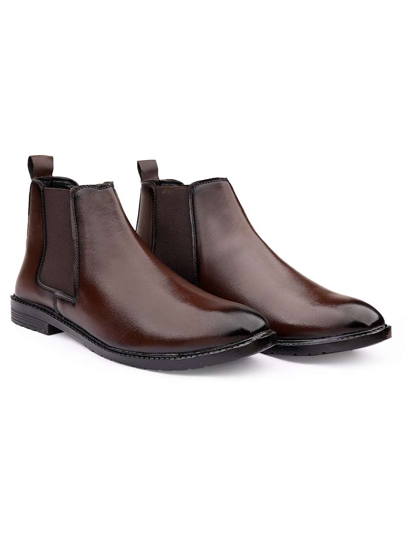 men brown slip on chelsea boot - 22555061 -  Standard Image - 1