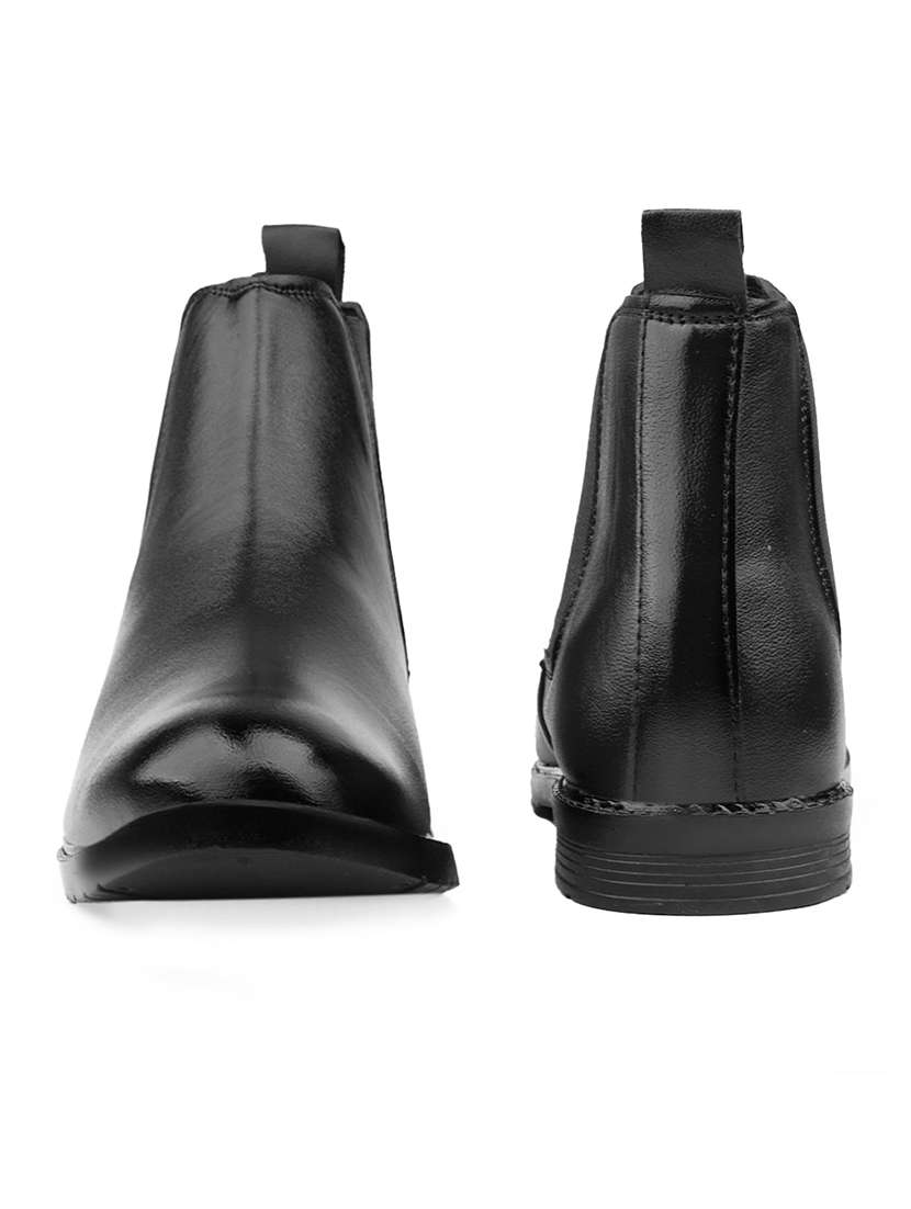 men black slip on chelsea boot - 22555062 -  Standard Image - 4