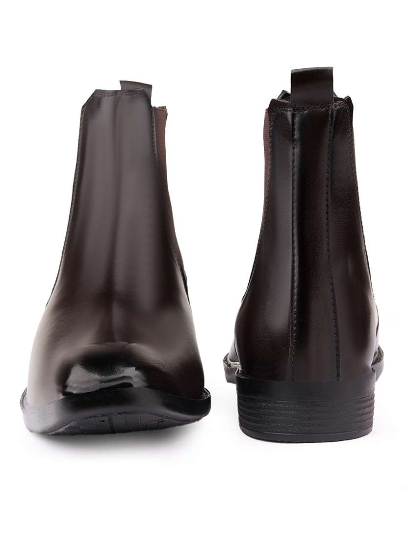 men brown slip on chelsea boot - 22555063 -  Standard Image - 4