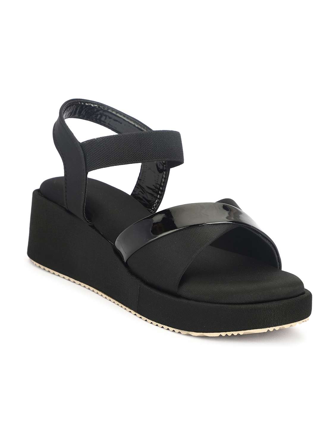 women solid ankle strap wedges - 22555068 -  Standard Image - 1