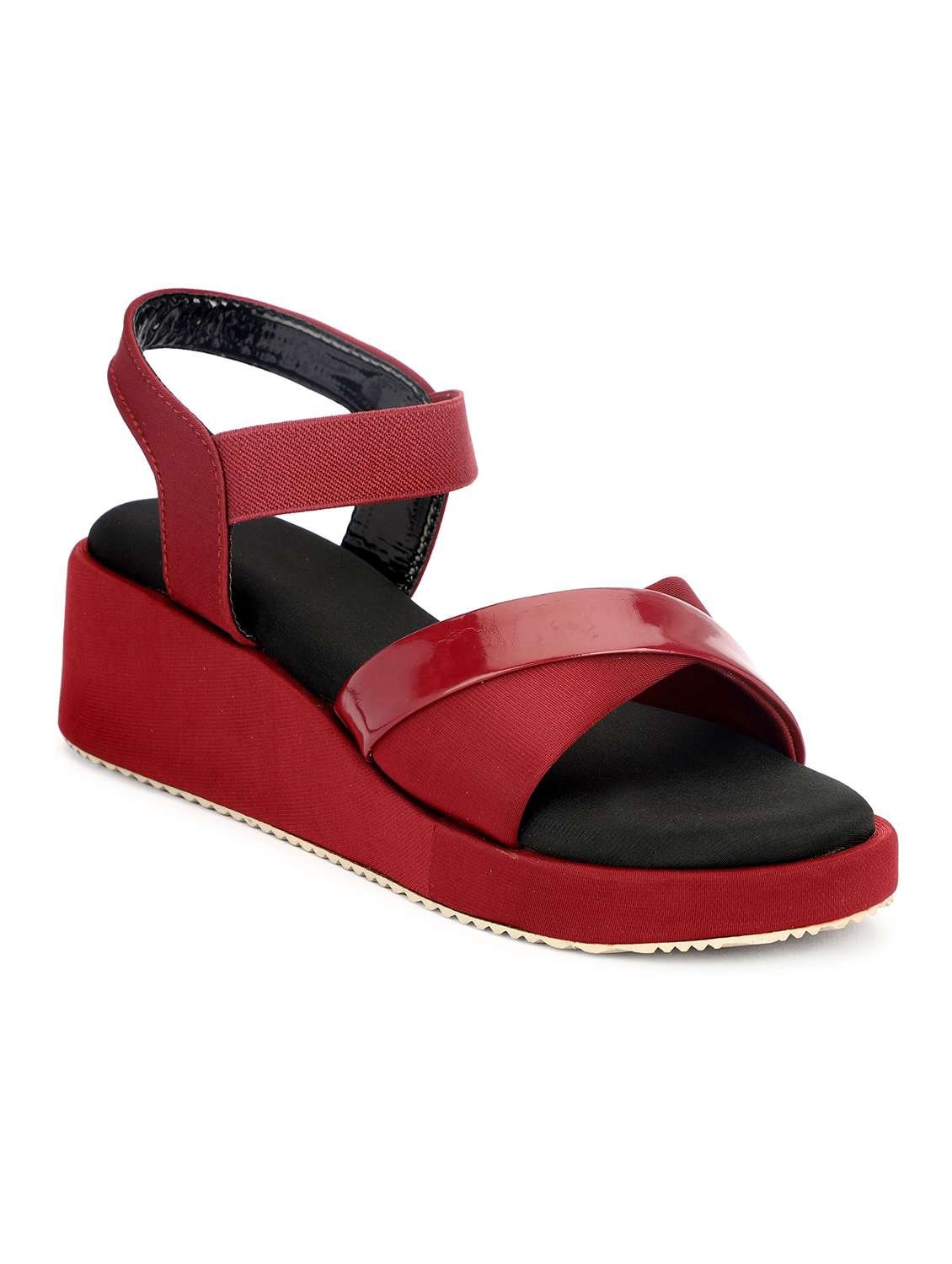 women solid ankle strap wedges - 22555070 -  Standard Image - 1