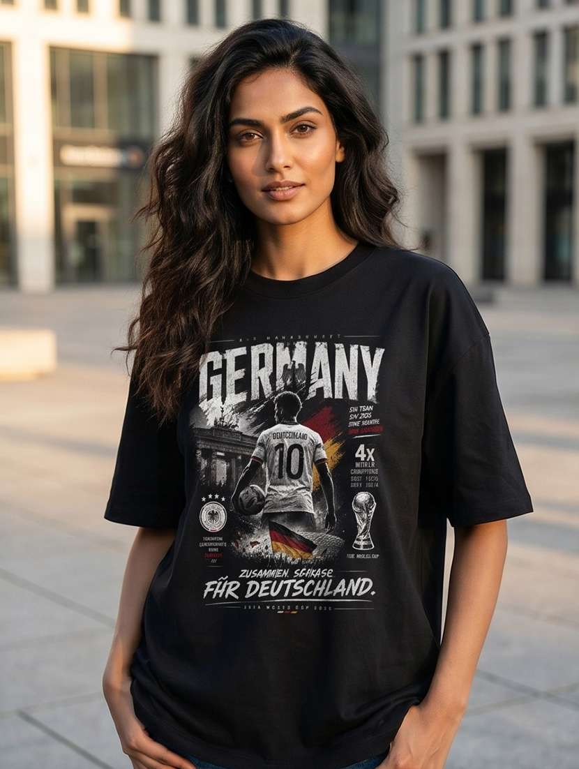 black cotton oversized tshirt