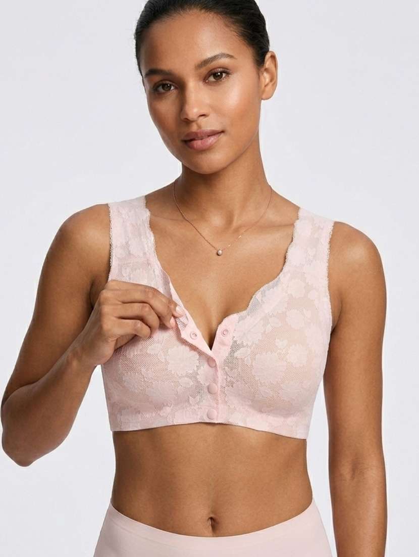 women self design regular nursing bra - 22555651 -  Standard Image - 1