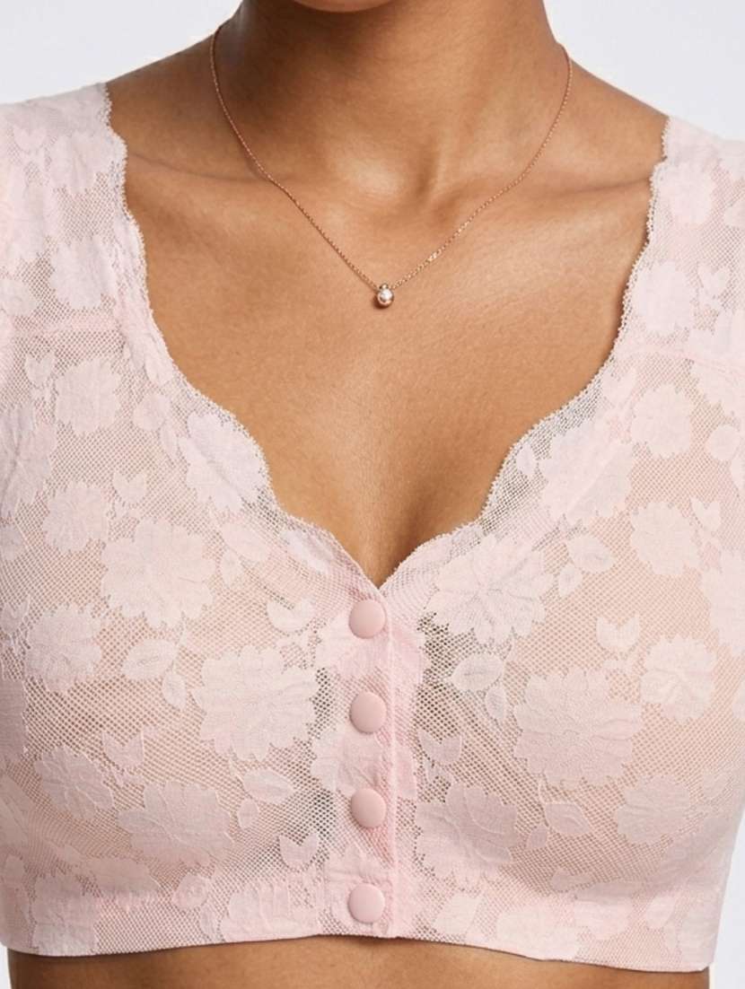 women self design regular nursing bra - 22555651 -  Standard Image - 4